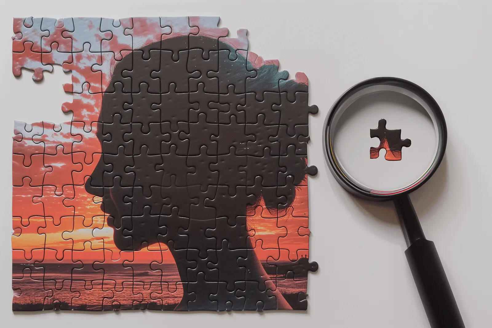 A metaphor for a CDP and a web analytics system, A CDP creates a holistic profile of a customer, a web analytics tool focuses on one puzzle piece, the online interactions.